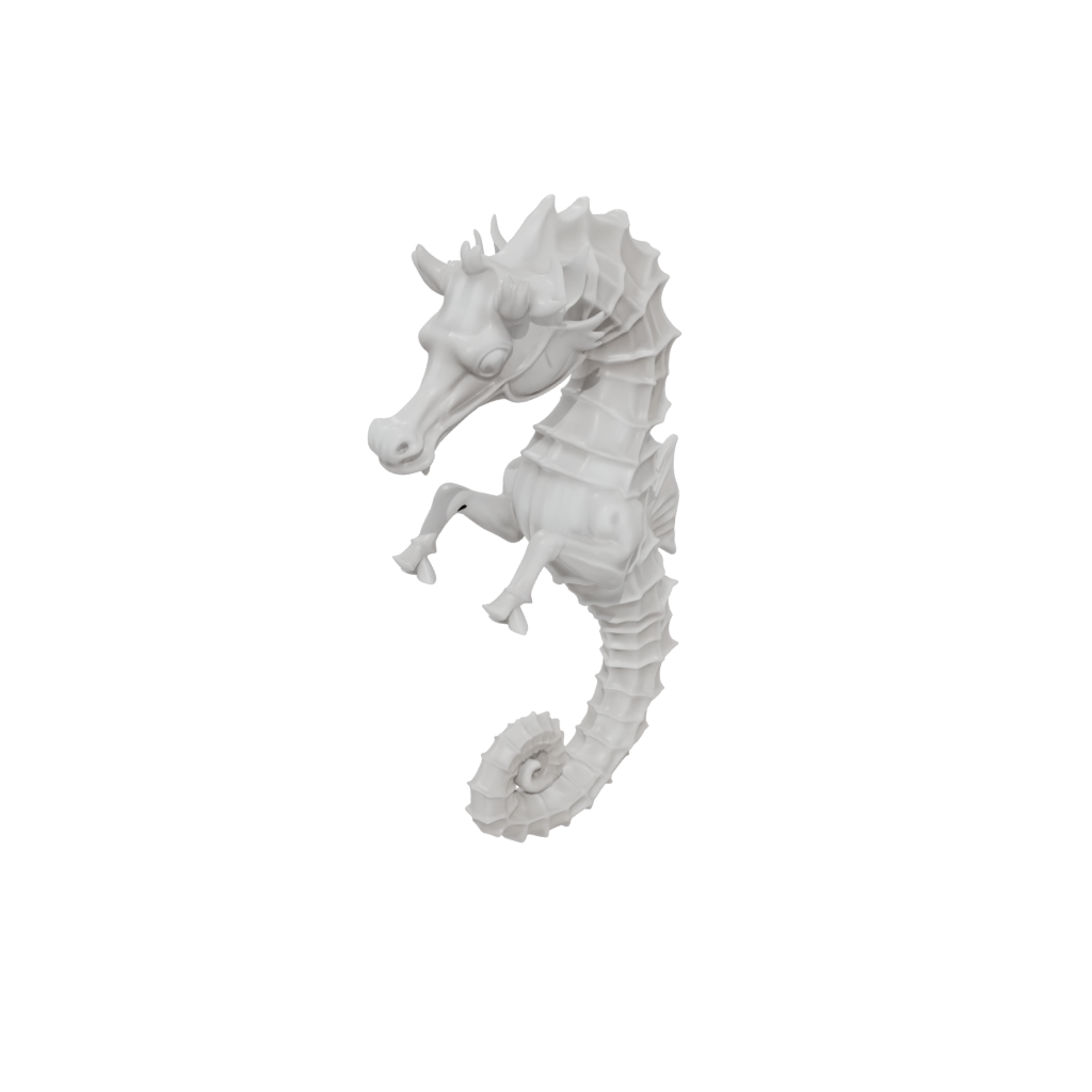 Marble Pocket Articulated Seahorse