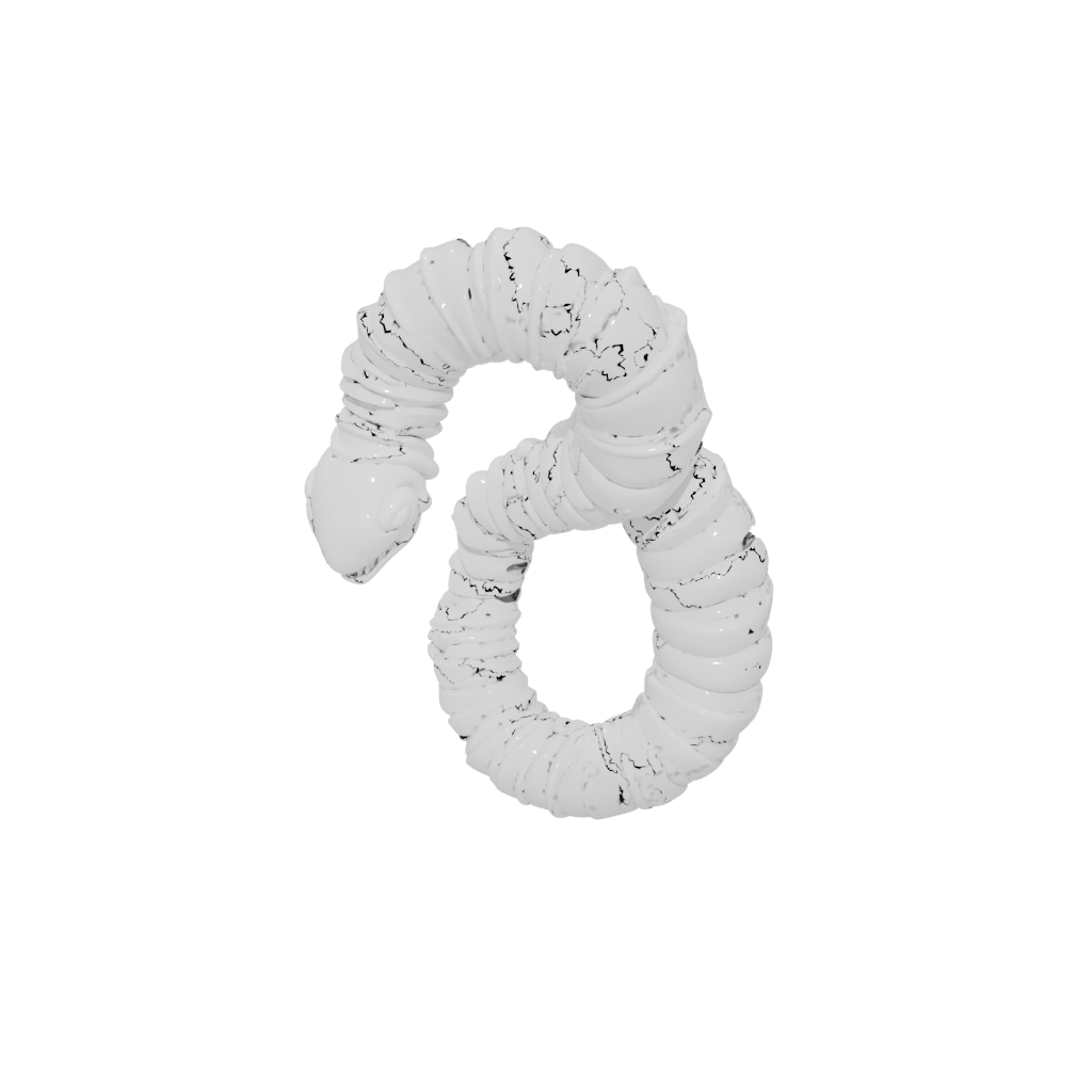 Marble Pocket Articulated Worm