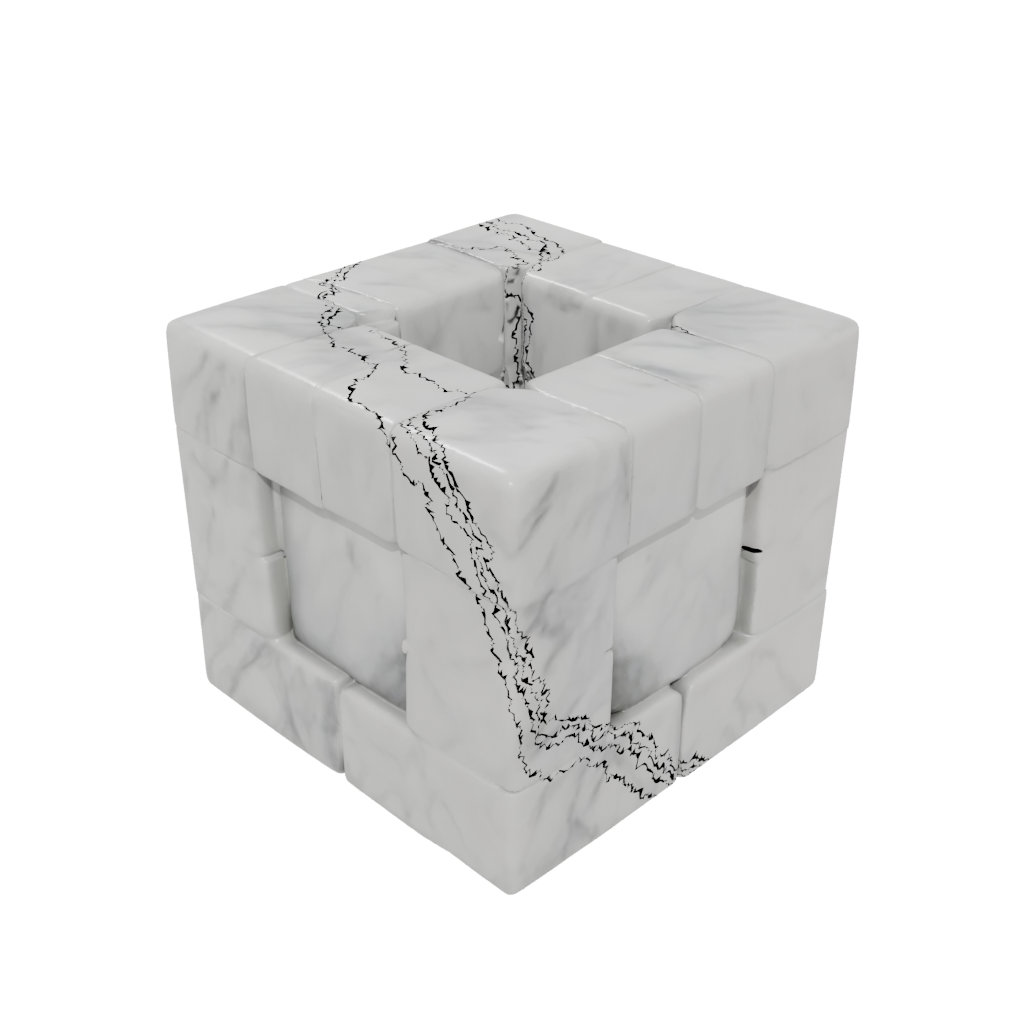 Marble Pocket Infinity Flip Cube