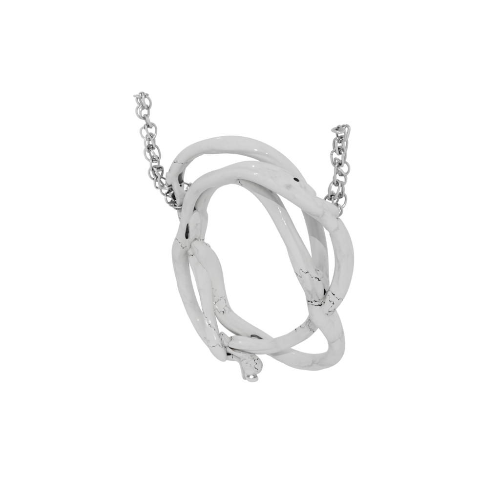 Marble Pocket Interlocking Ring Chain