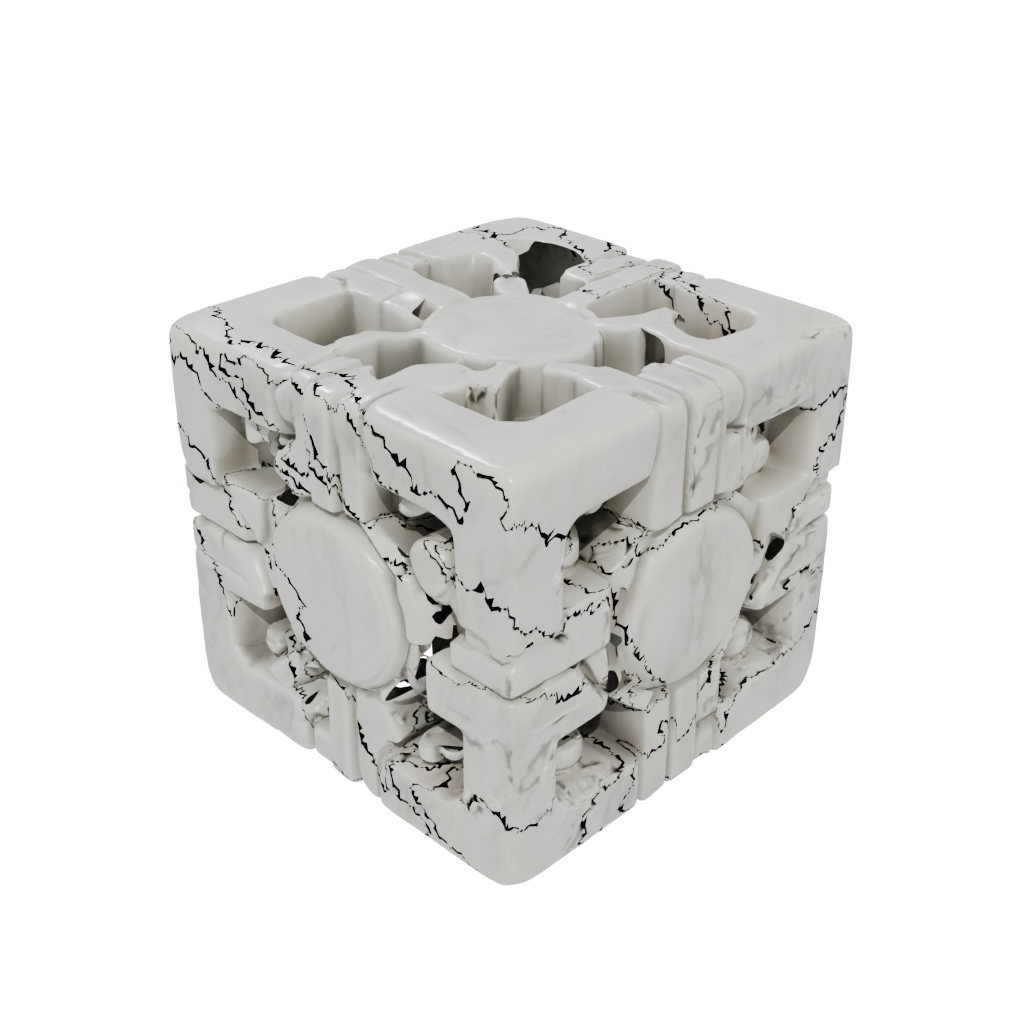 Marble Pocket Pocket Gear Cube