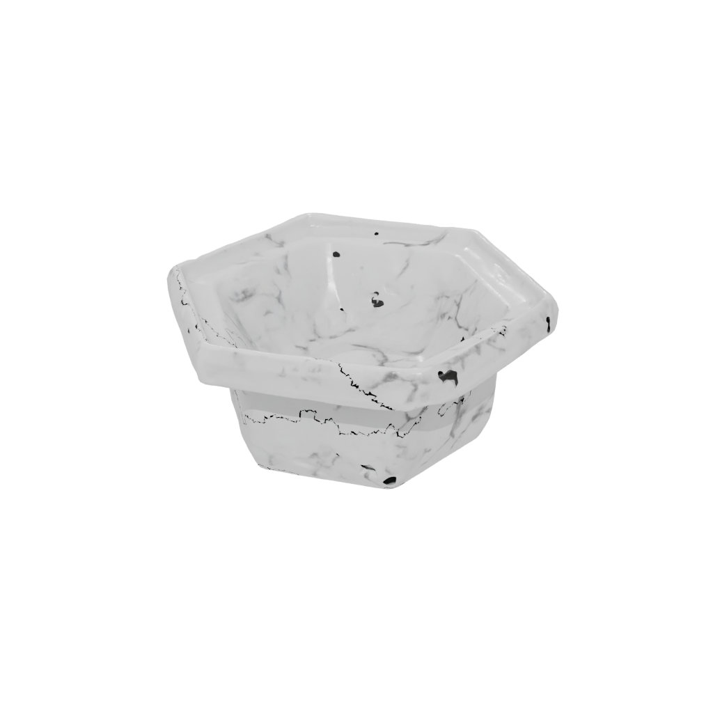 Marble Pocket Snap-Pop Hexagon