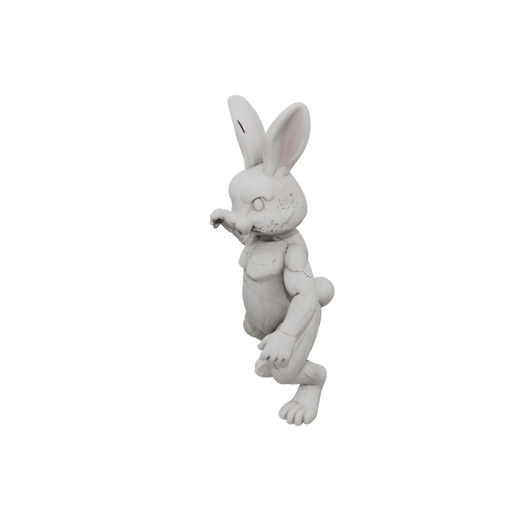 Marble Big Articulated Bunny