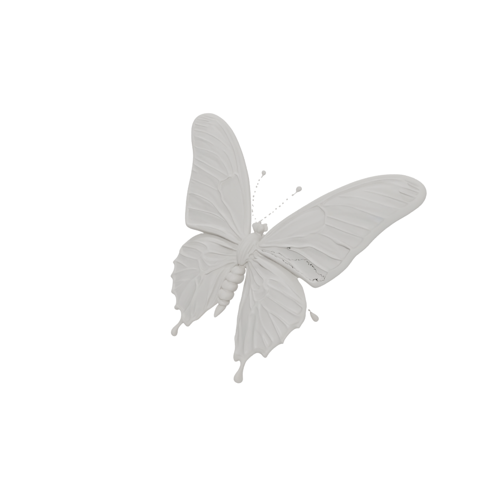 Marble Big Articulated Butterfly
