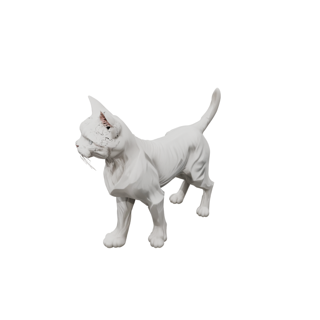Marble Big Articulated Cat