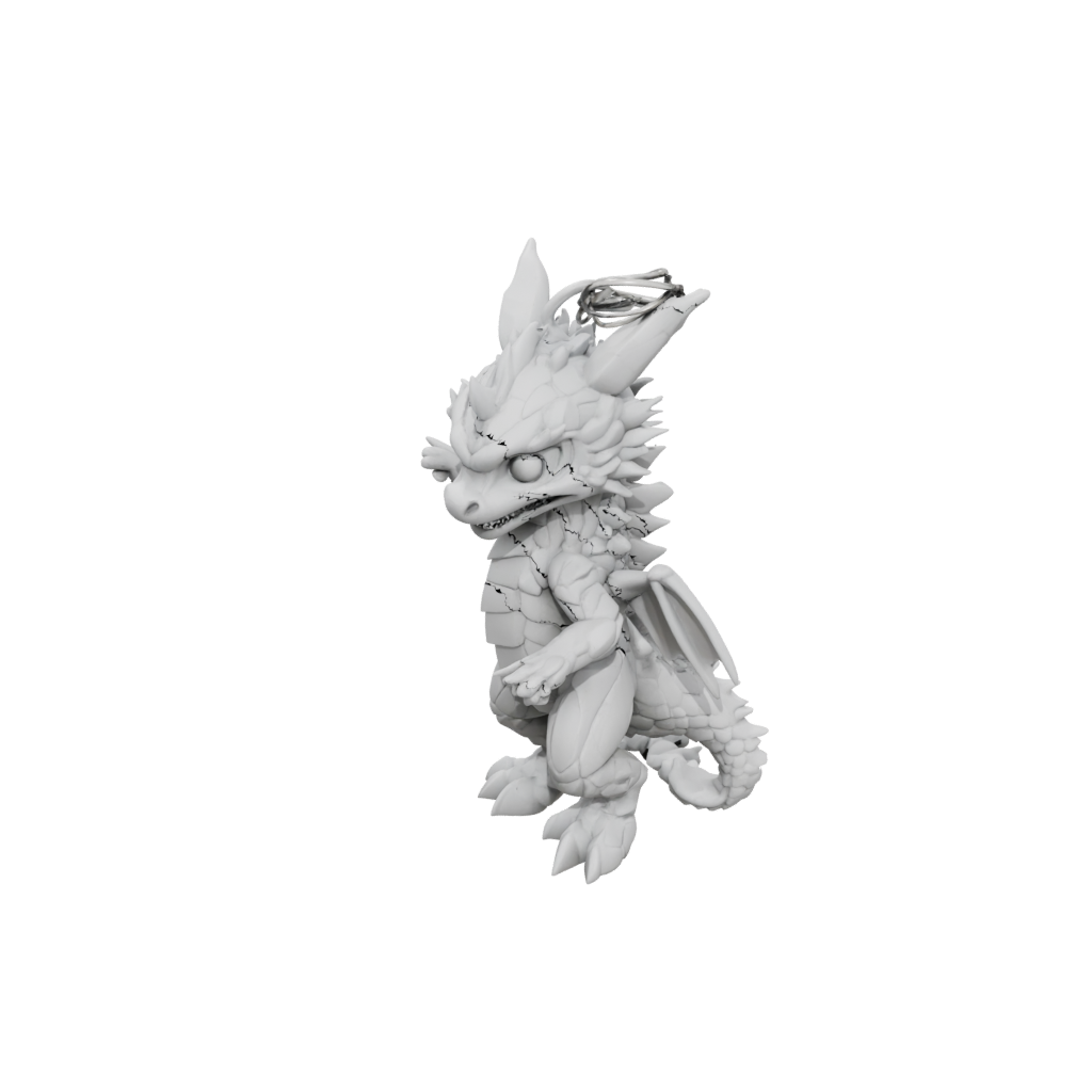 Marble Big Articulated Keychain Dragonling