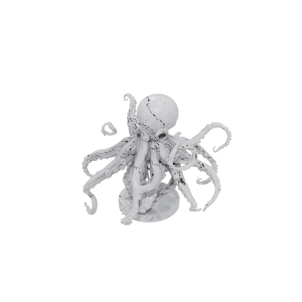 Marble Big Articulated Octopus Mini