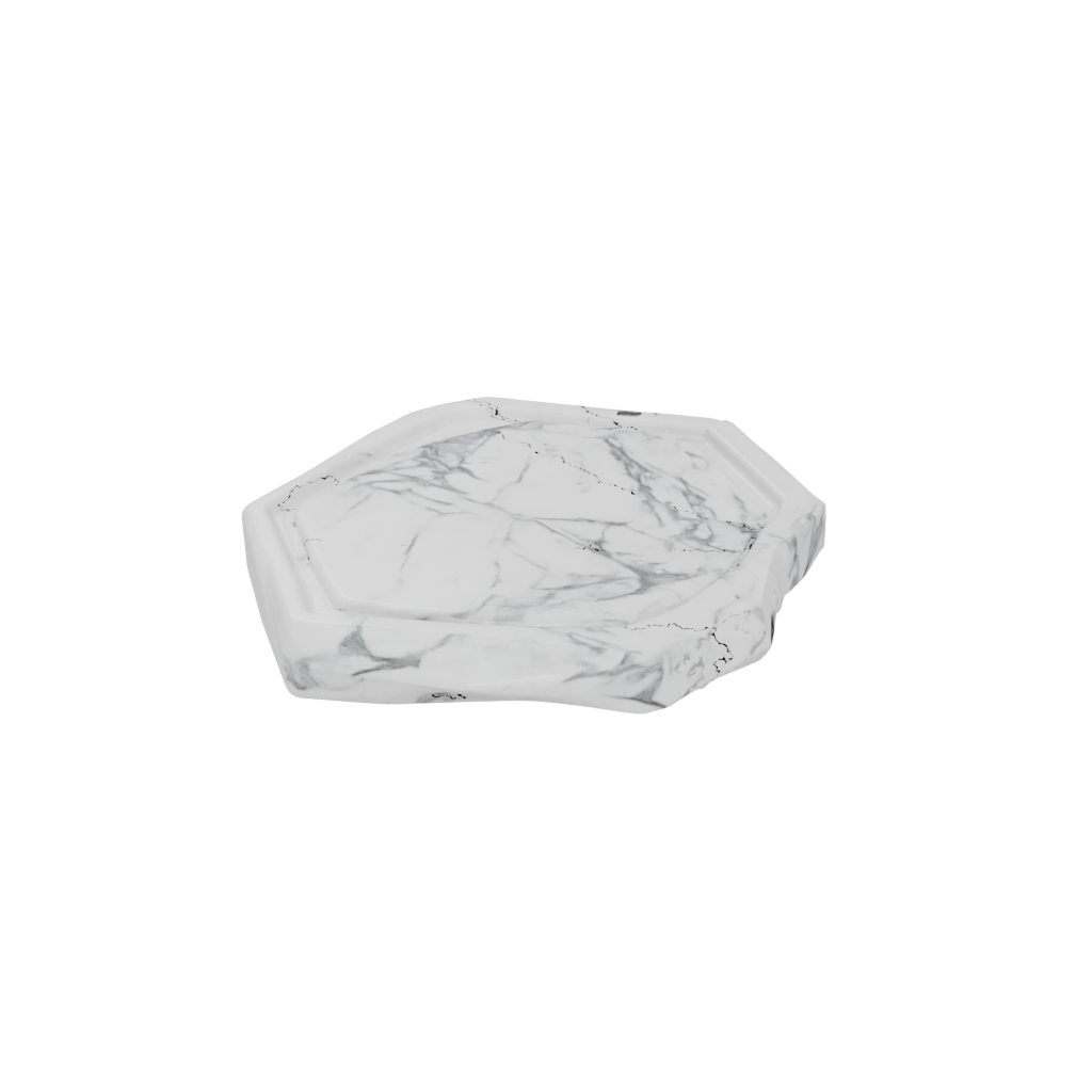 Marble Big Snap-Pop Hexagon