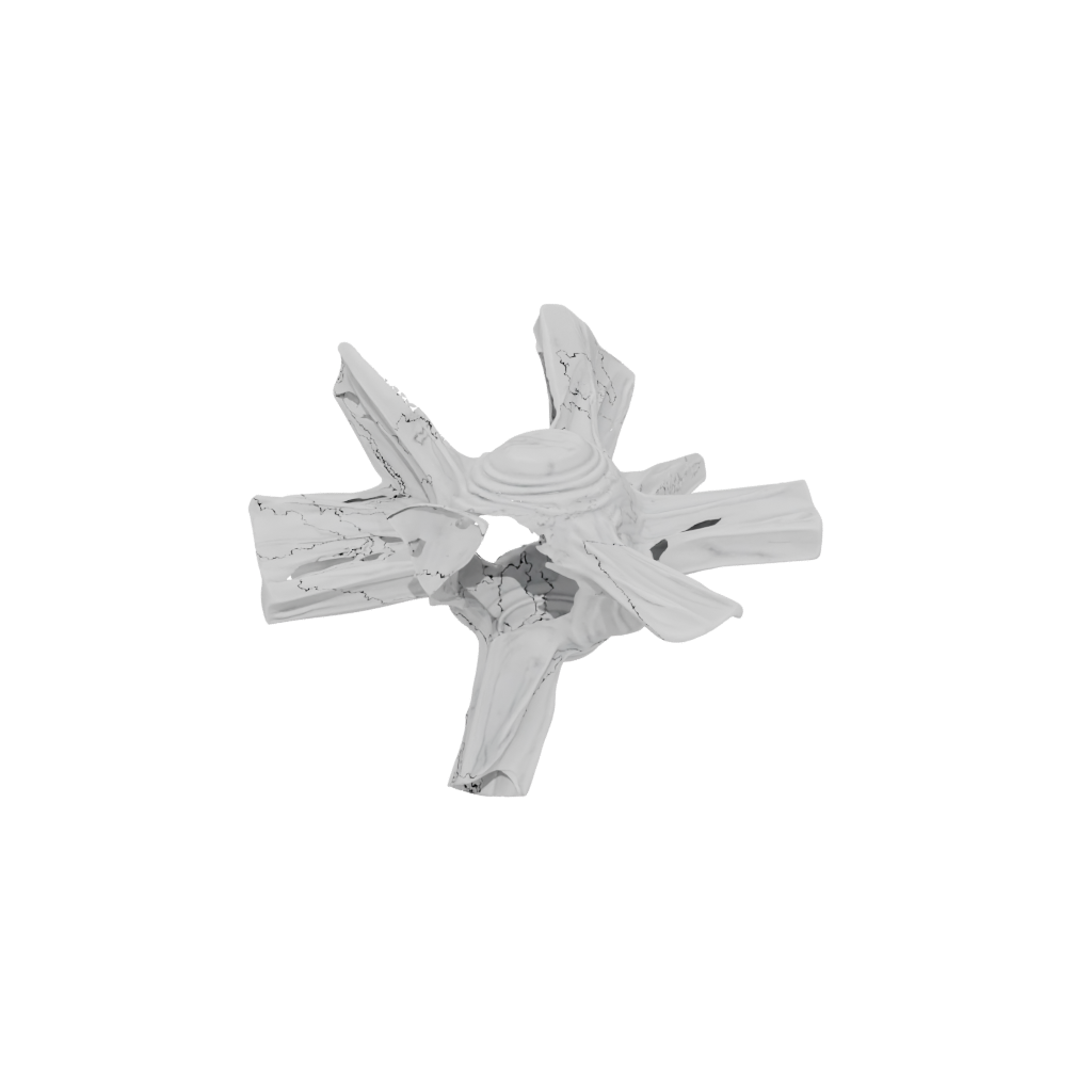 Marble Big Three-Prong Spinner