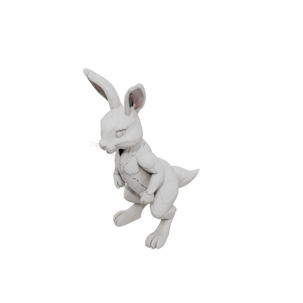Marble Soft Articulated Bunny