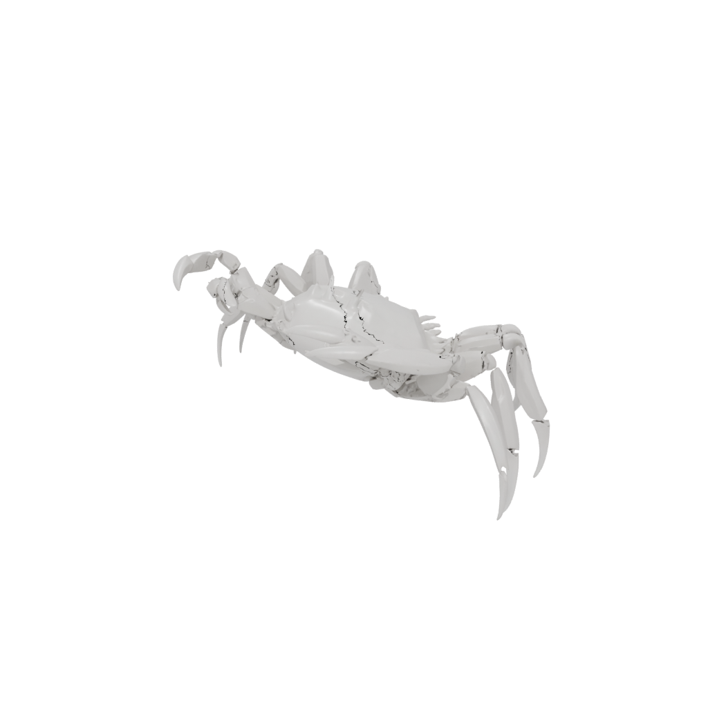Marble Soft Articulated Crab
