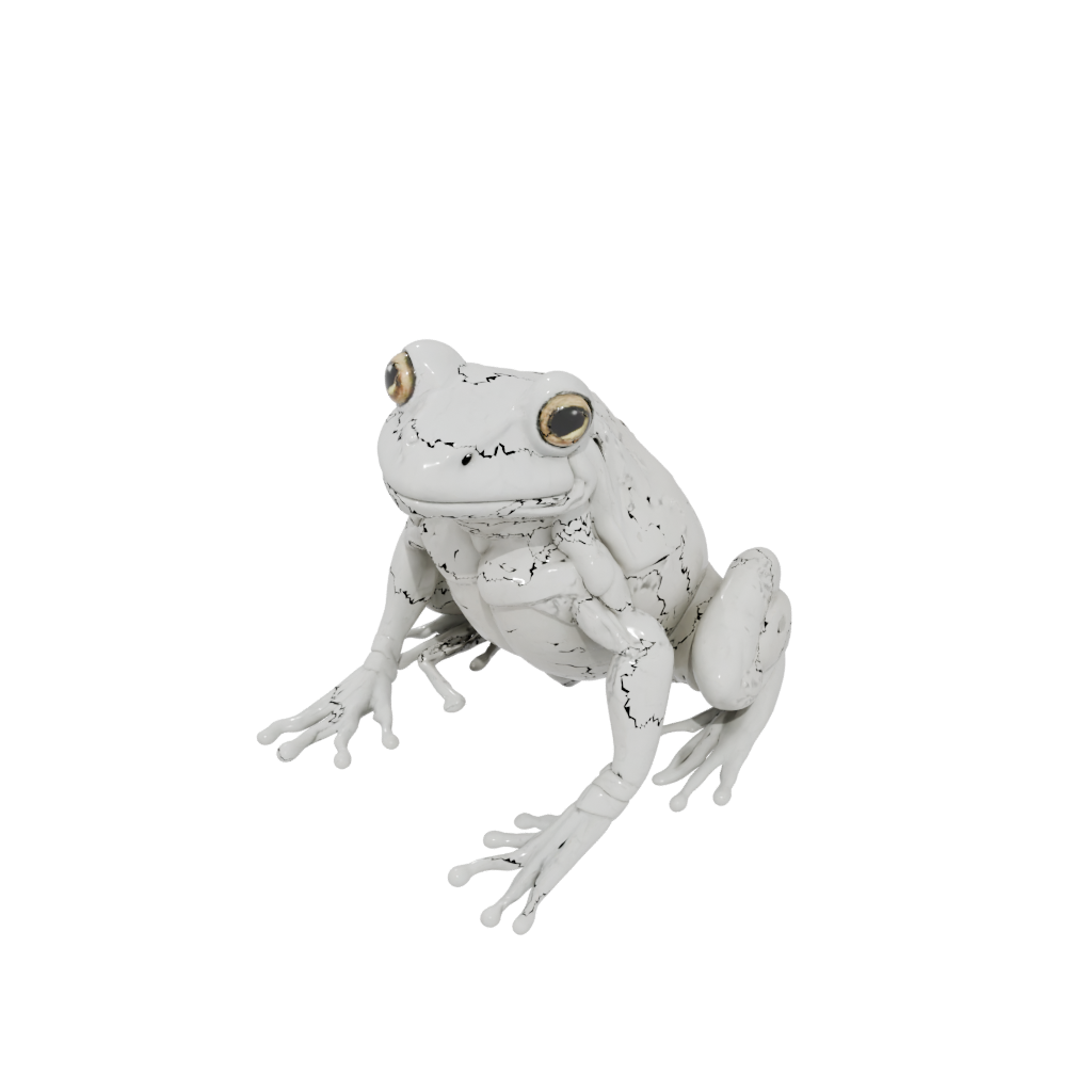 Marble Soft Articulated Frog