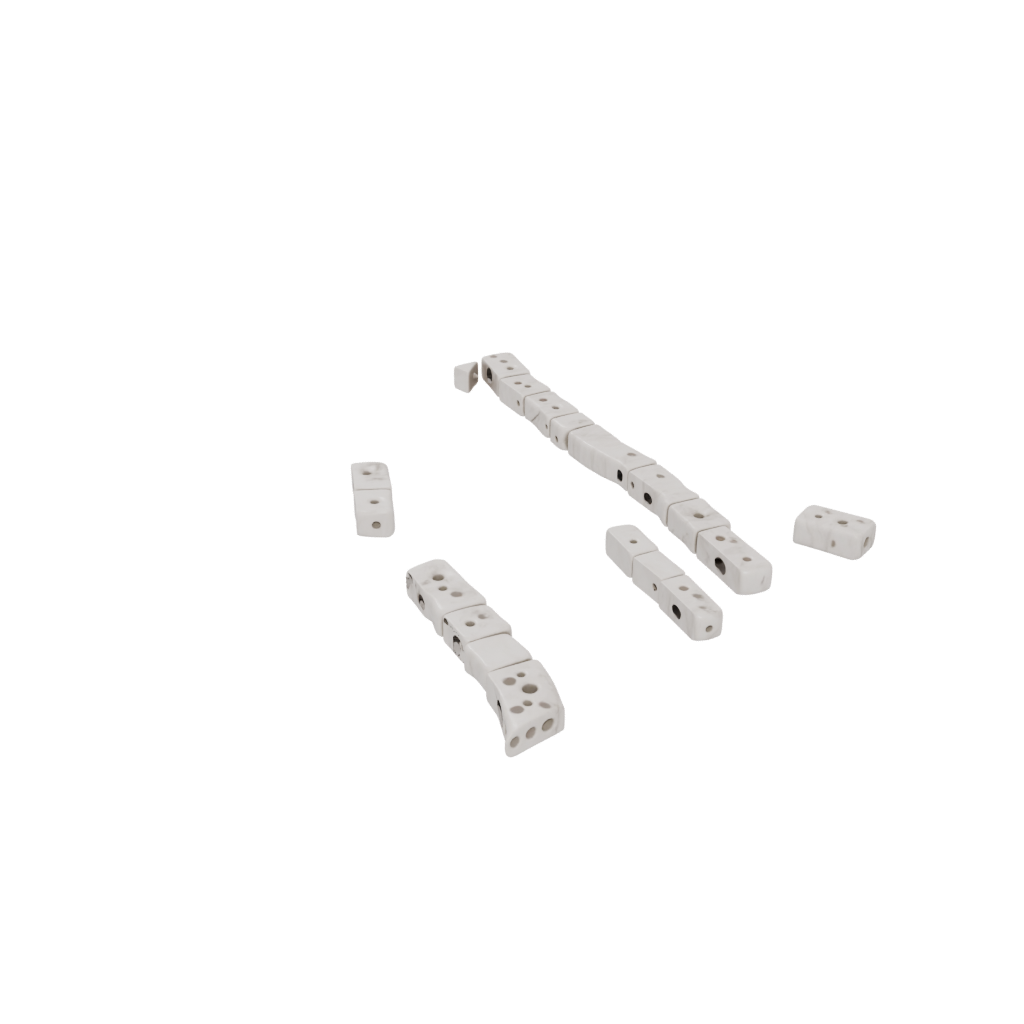 Marble Soft Pivot Domino Chain