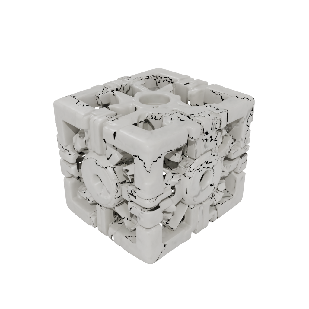 Marble Soft Pocket Gear Cube