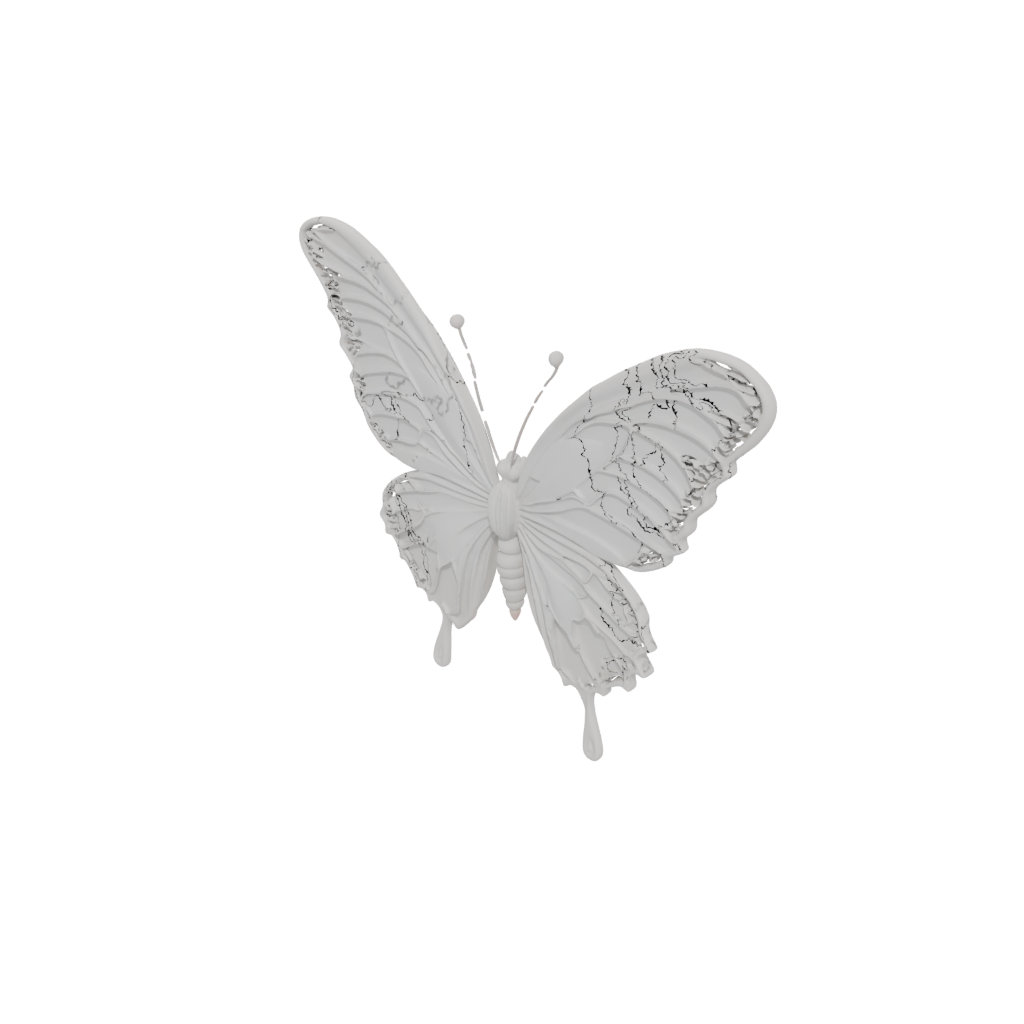Marble Articulated Butterfly