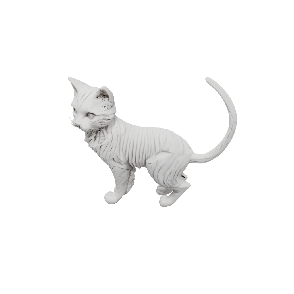 Marble Articulated Cat