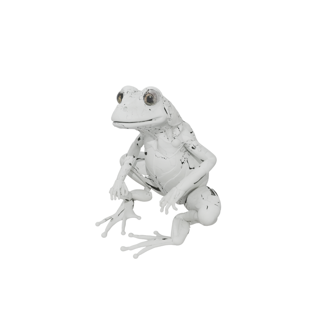 Marble Articulated Frog