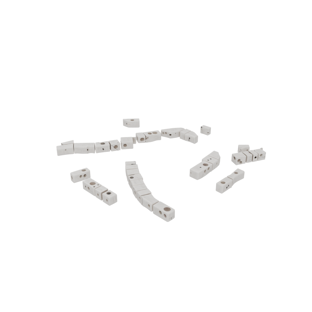 Marble Pivot Domino Chain