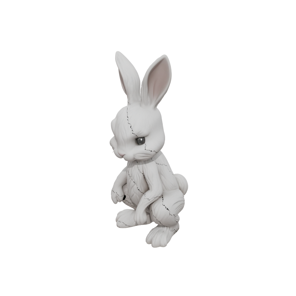 Marble Textured Articulated Bunny