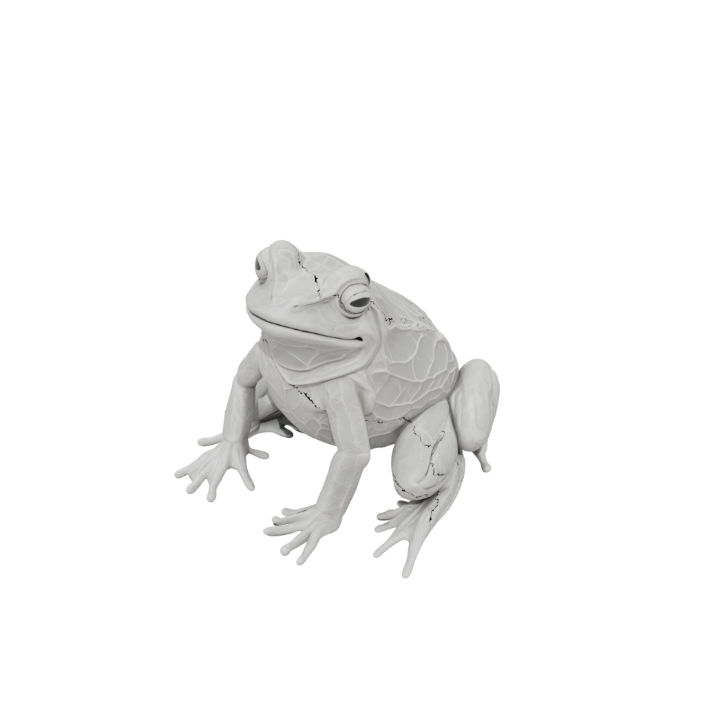 Marble Textured Articulated Frog