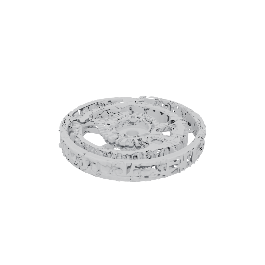 Marble Textured Gear-Train Fidget