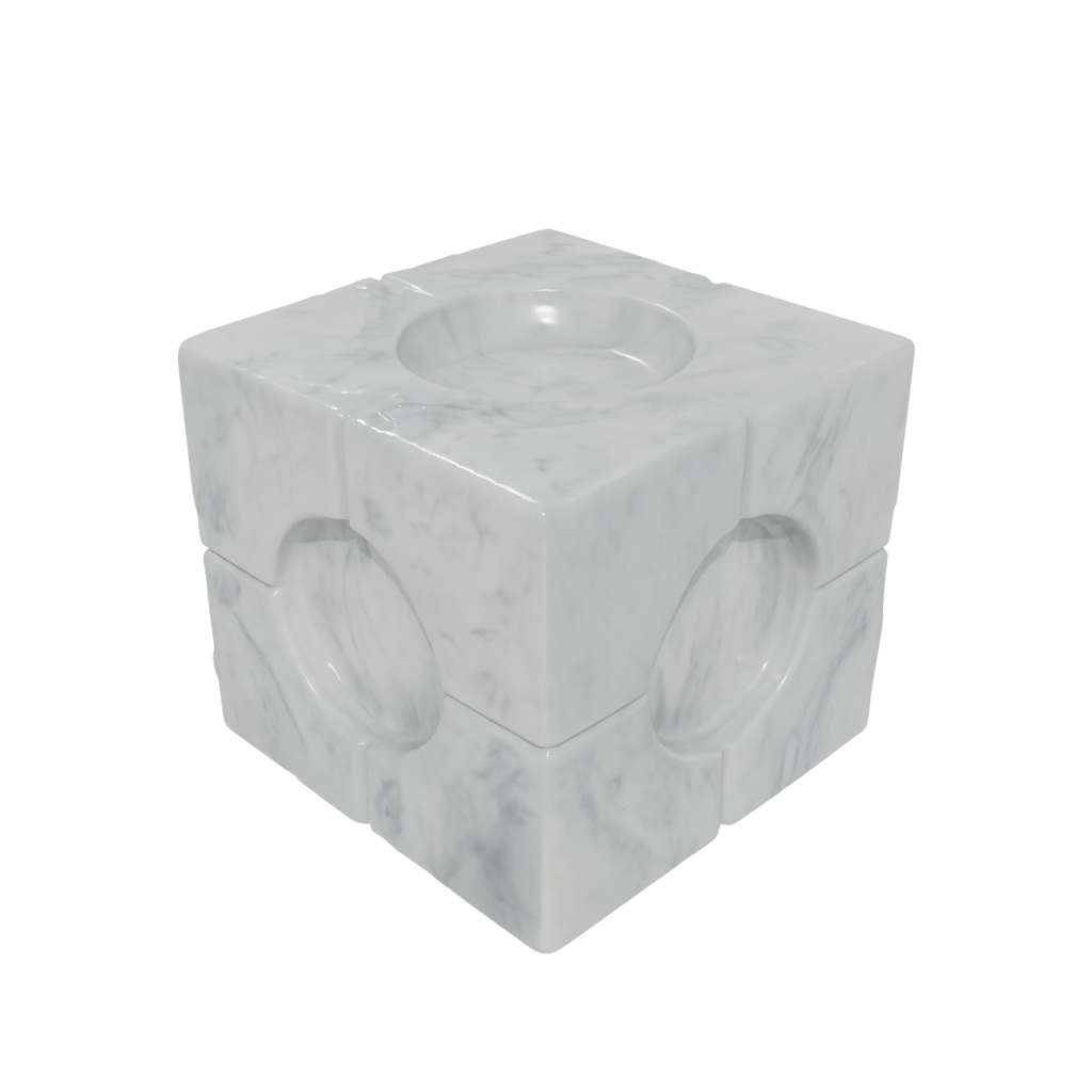 Marble Textured Infinity Flip Cube