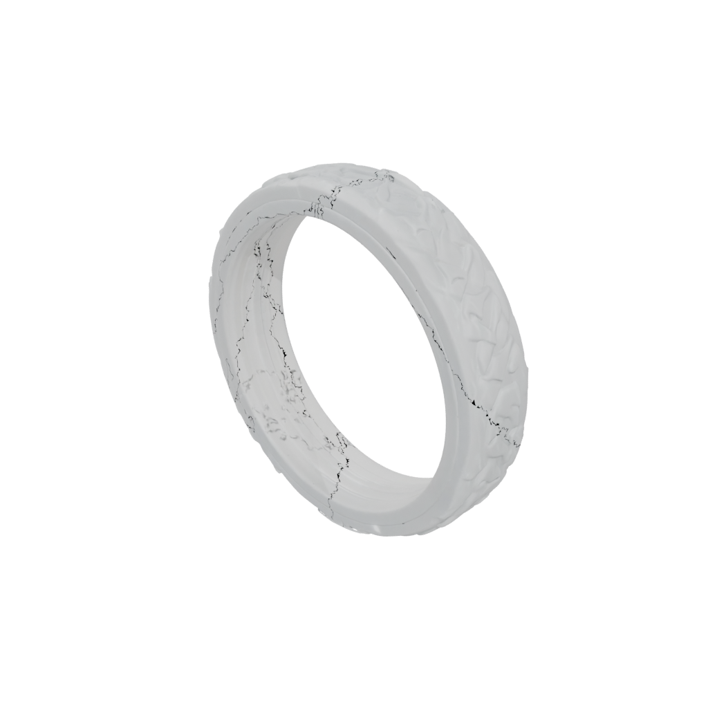 Marble Textured Sensory Chain Ring
