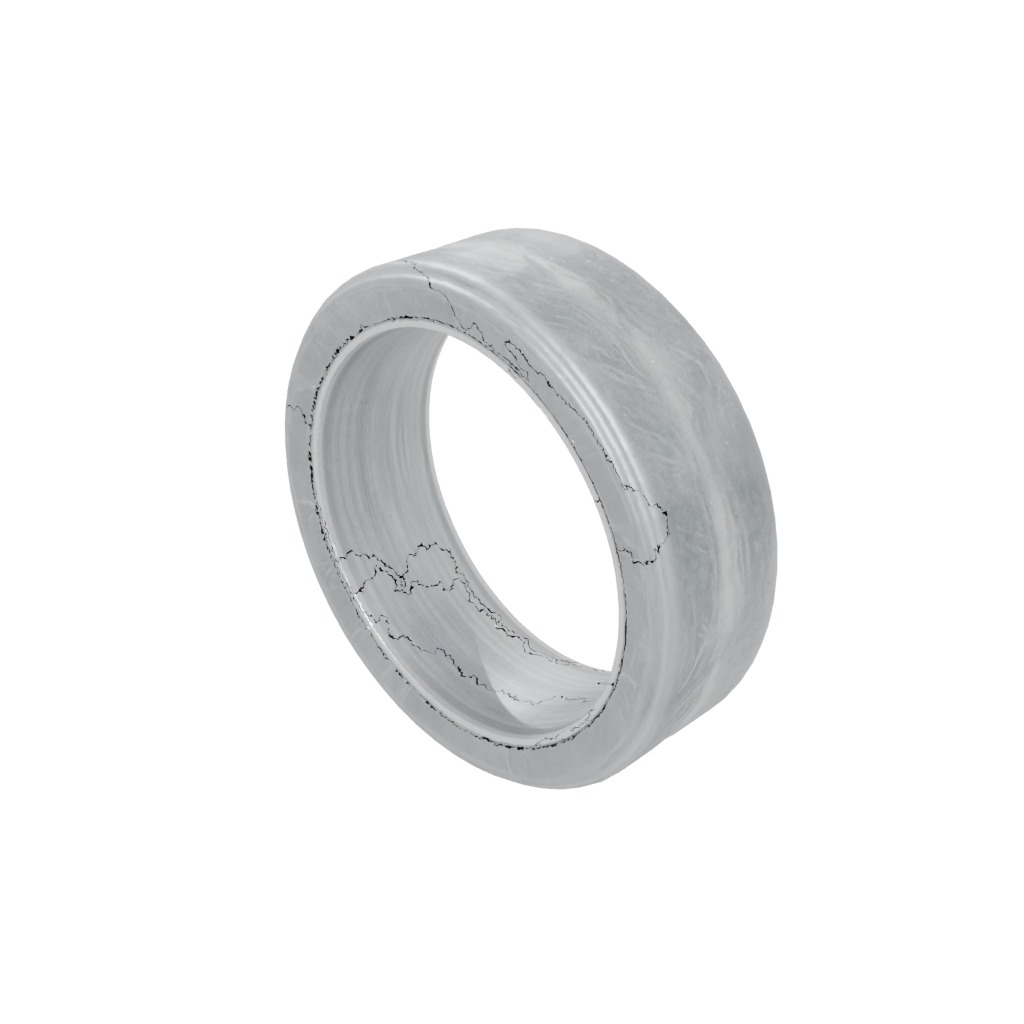 Marble Textured Spinning Coin Ring