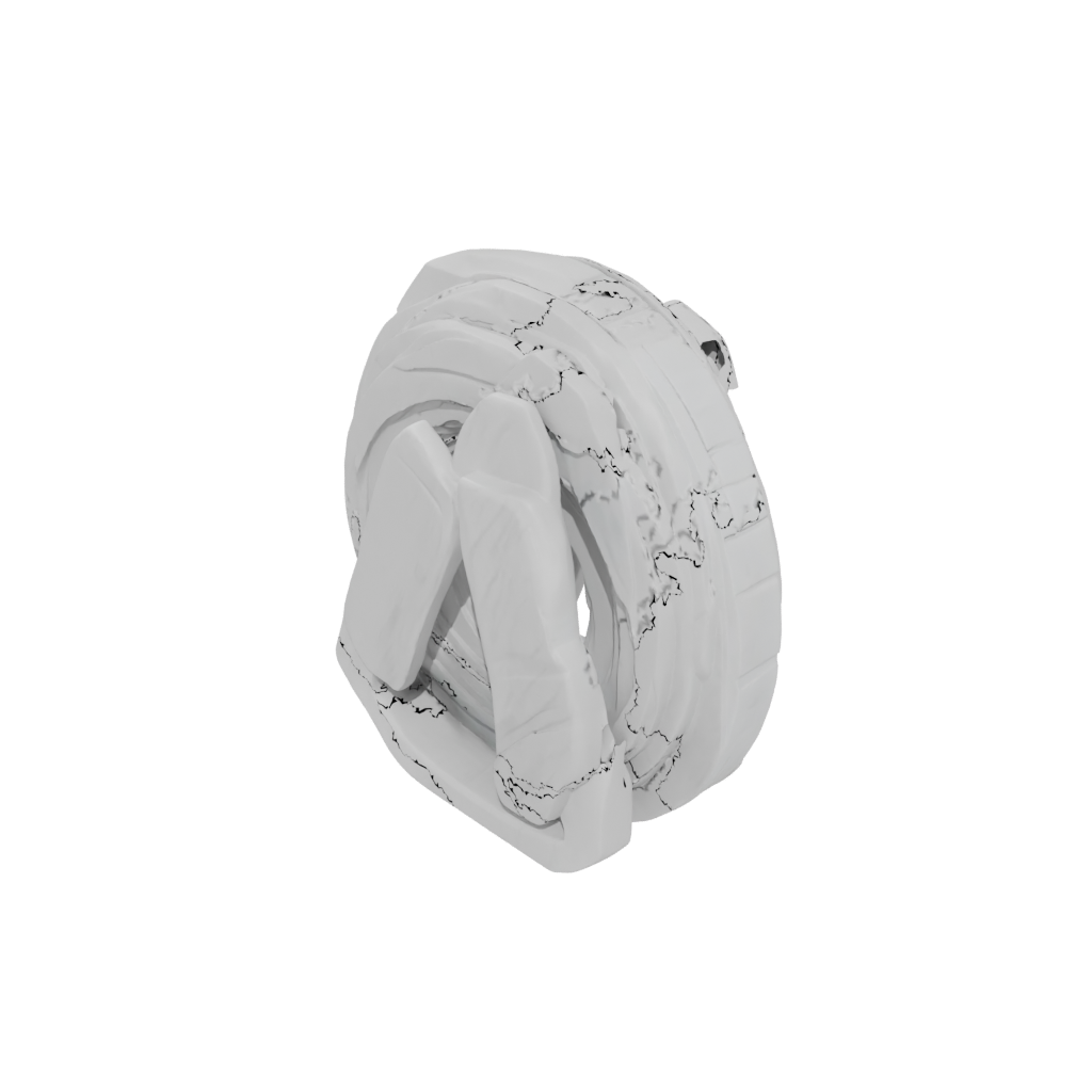 Marble Textured Tri-Bar Flip Toy