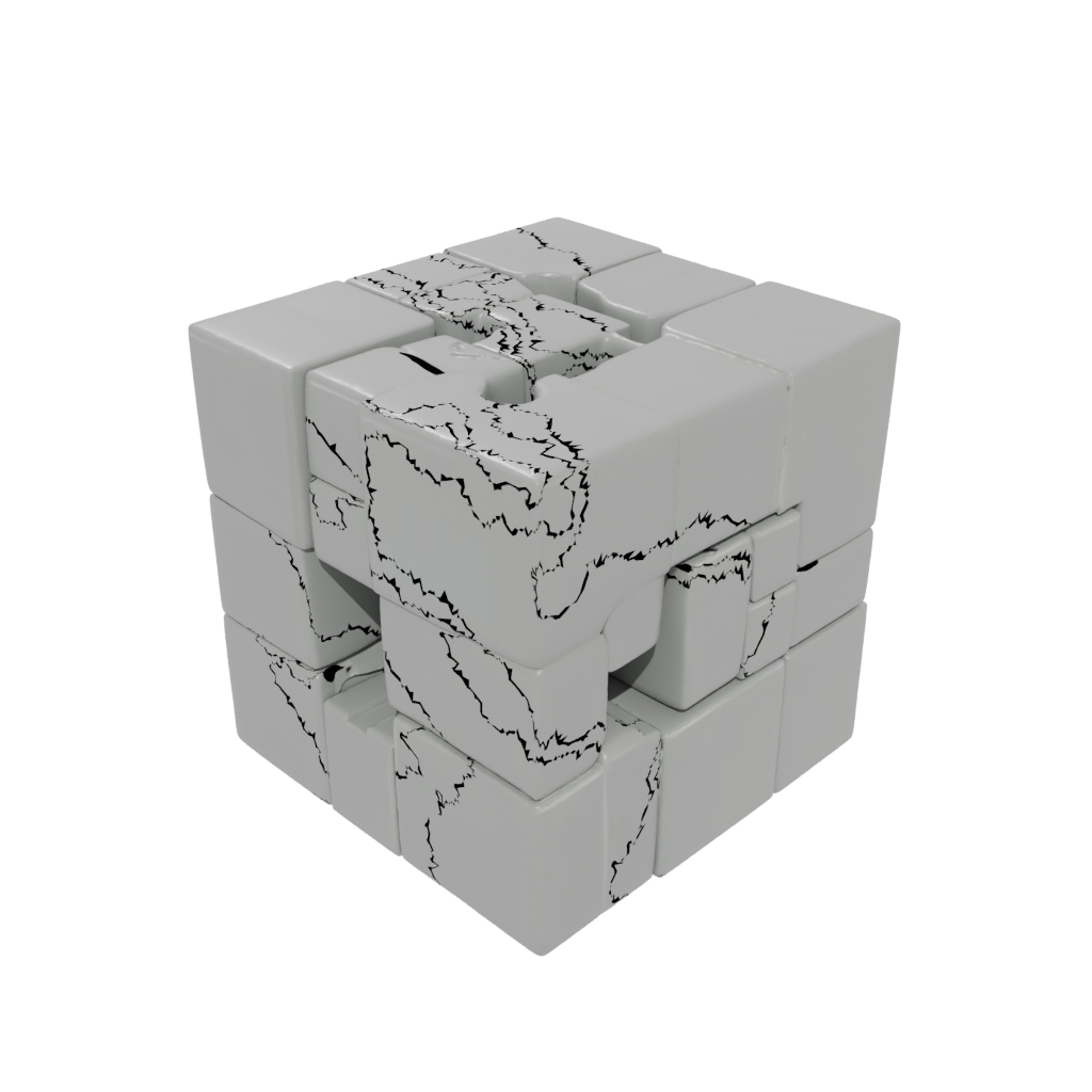 Mini Big Slide-Puzzle Cube