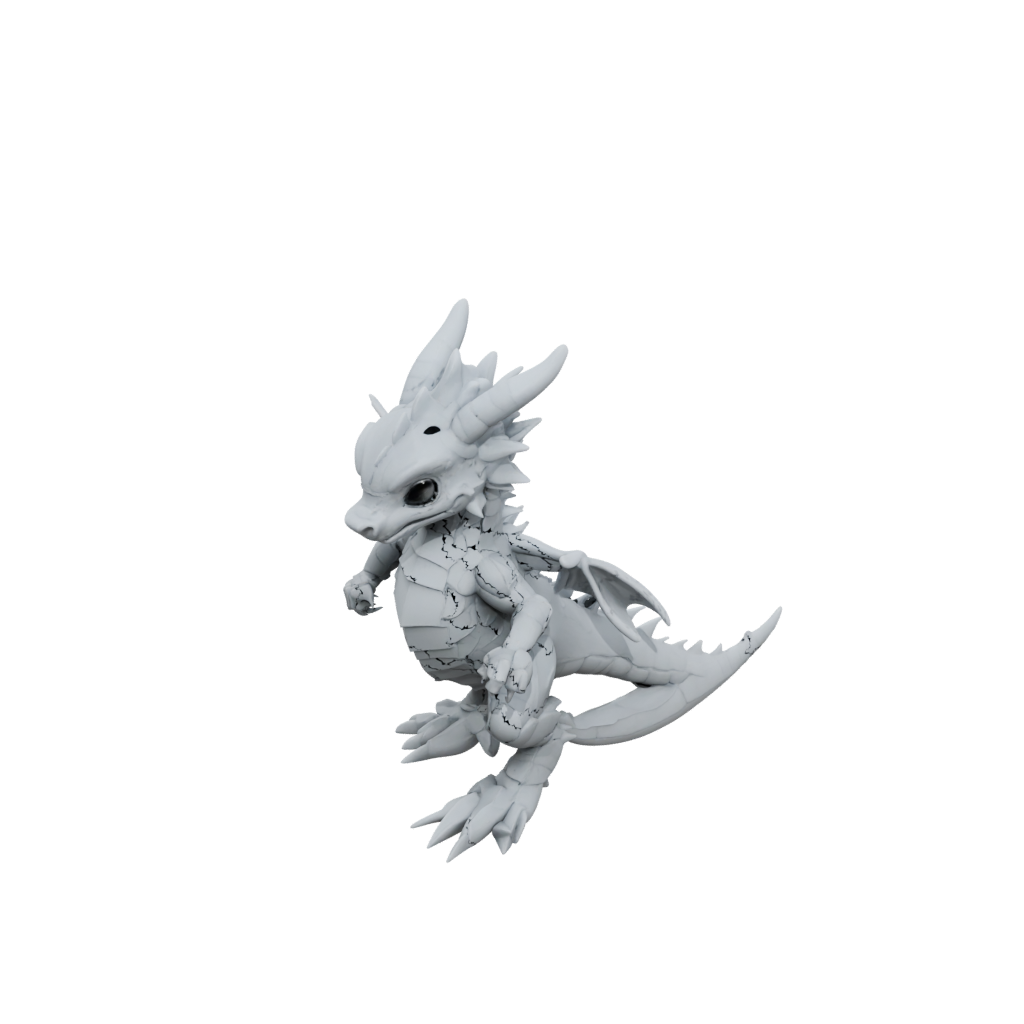 Mini Soft Articulated Keychain Dragonling
