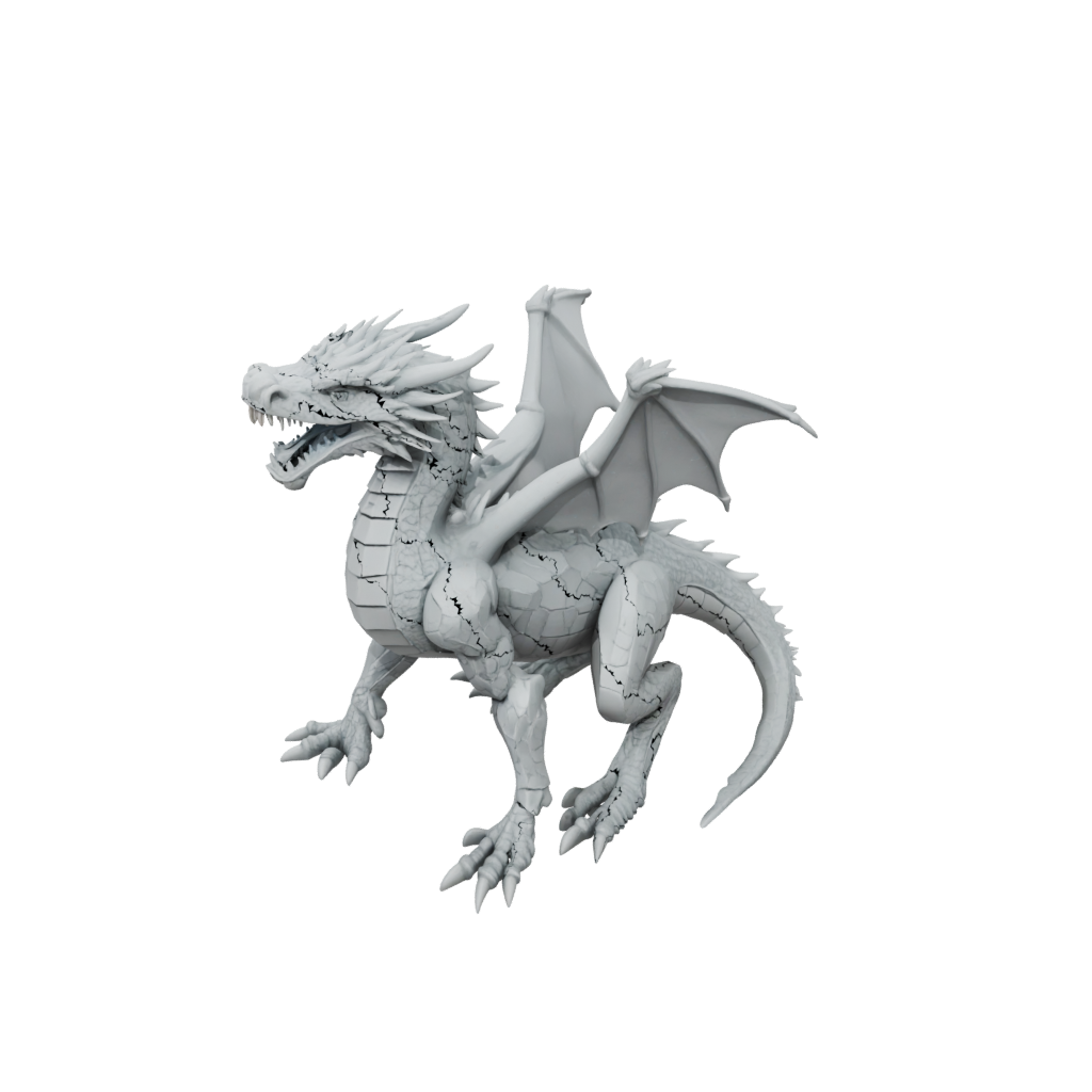 Mini Articulated Dragon Long