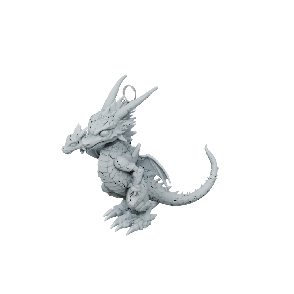 Mini Articulated Keychain Dragonling