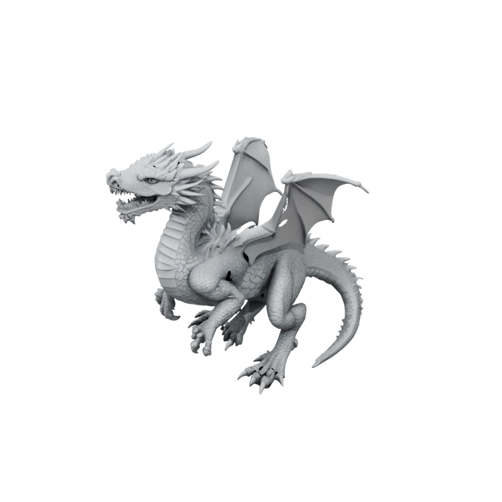 Mini Textured Articulated Dragon Long