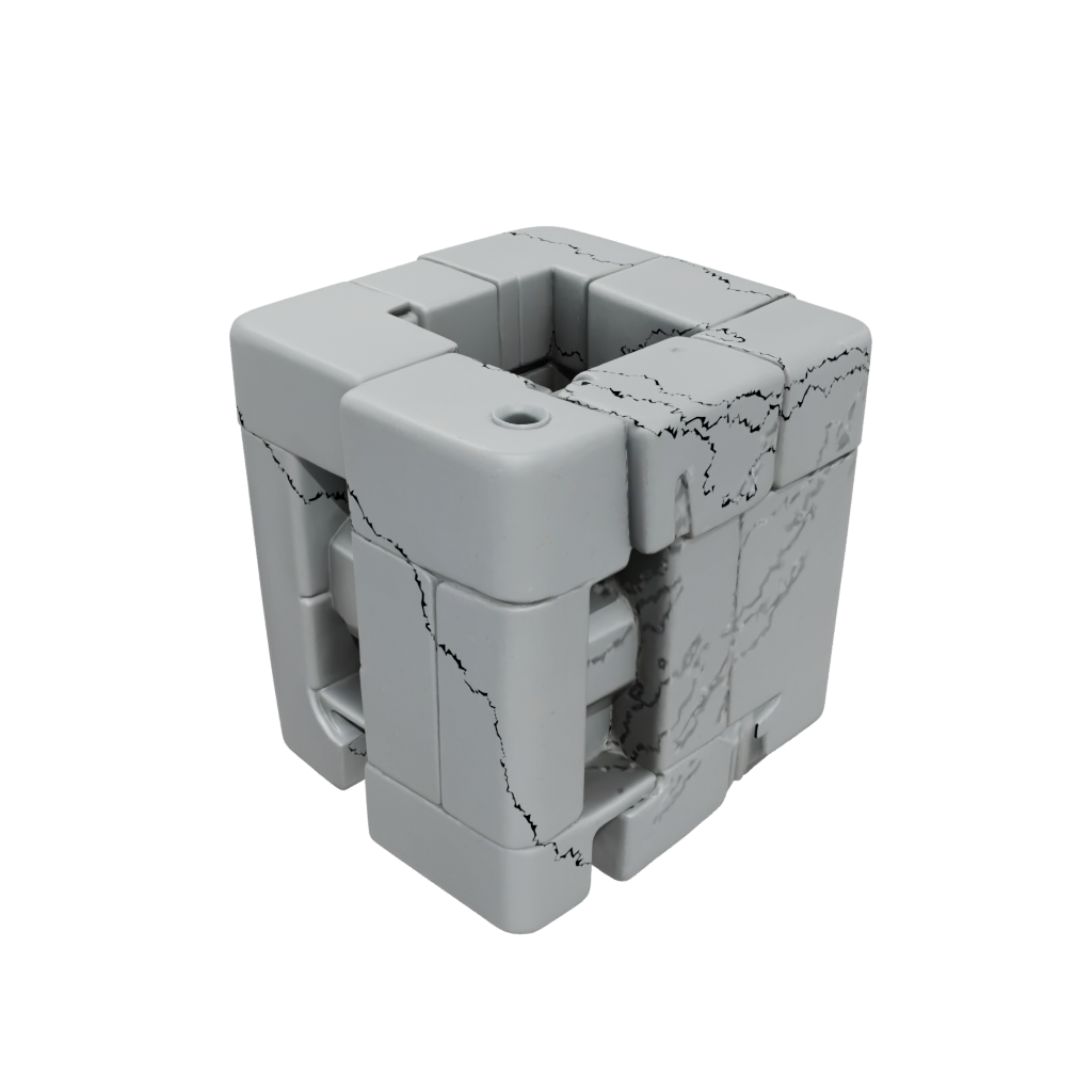 Mini Textured Folding Hinge Cube