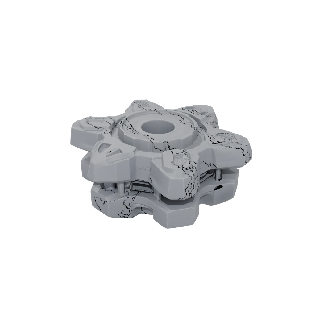 Mini Textured Rolling Hex Spinner