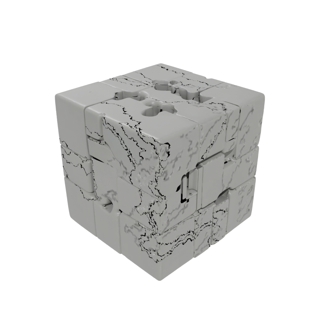 Mini Textured Slide-Puzzle Cube