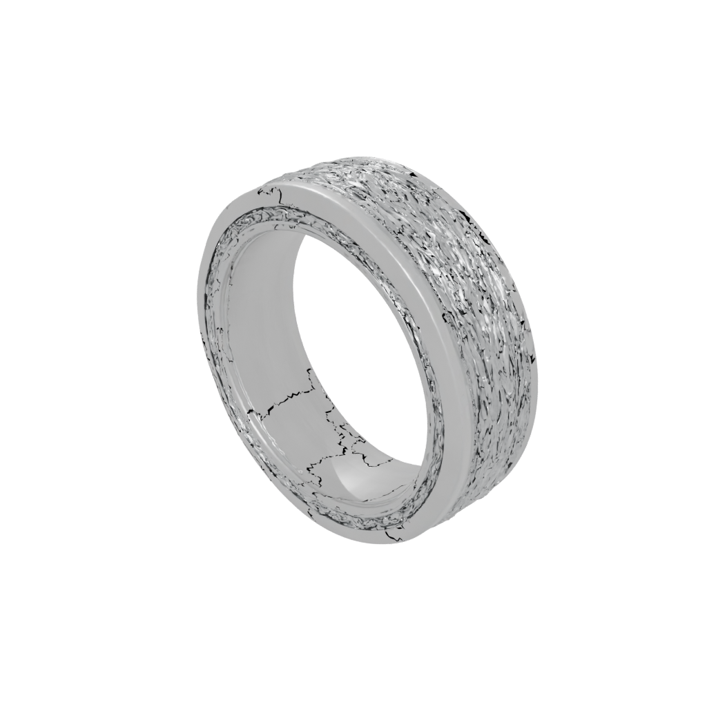 Mini Textured Spinning Coin Ring