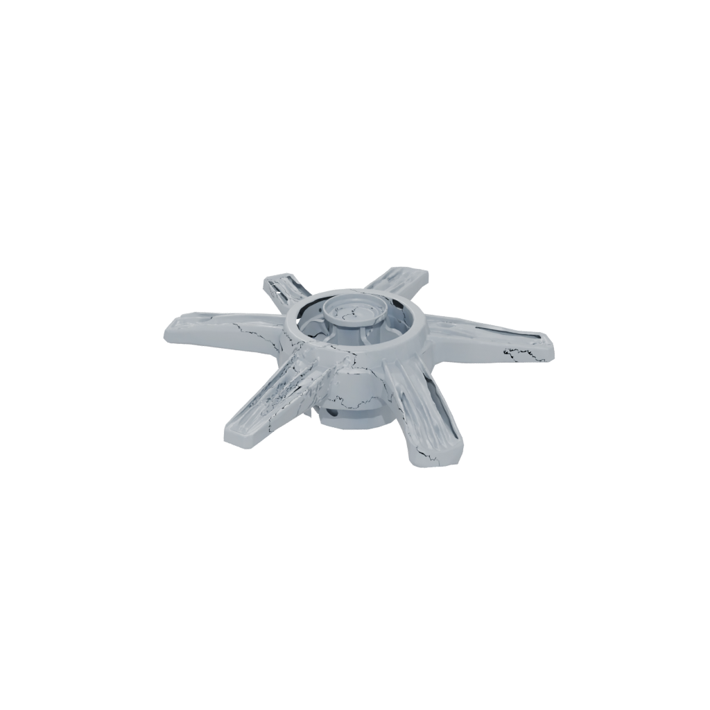 Mini Textured Three-Prong Spinner
