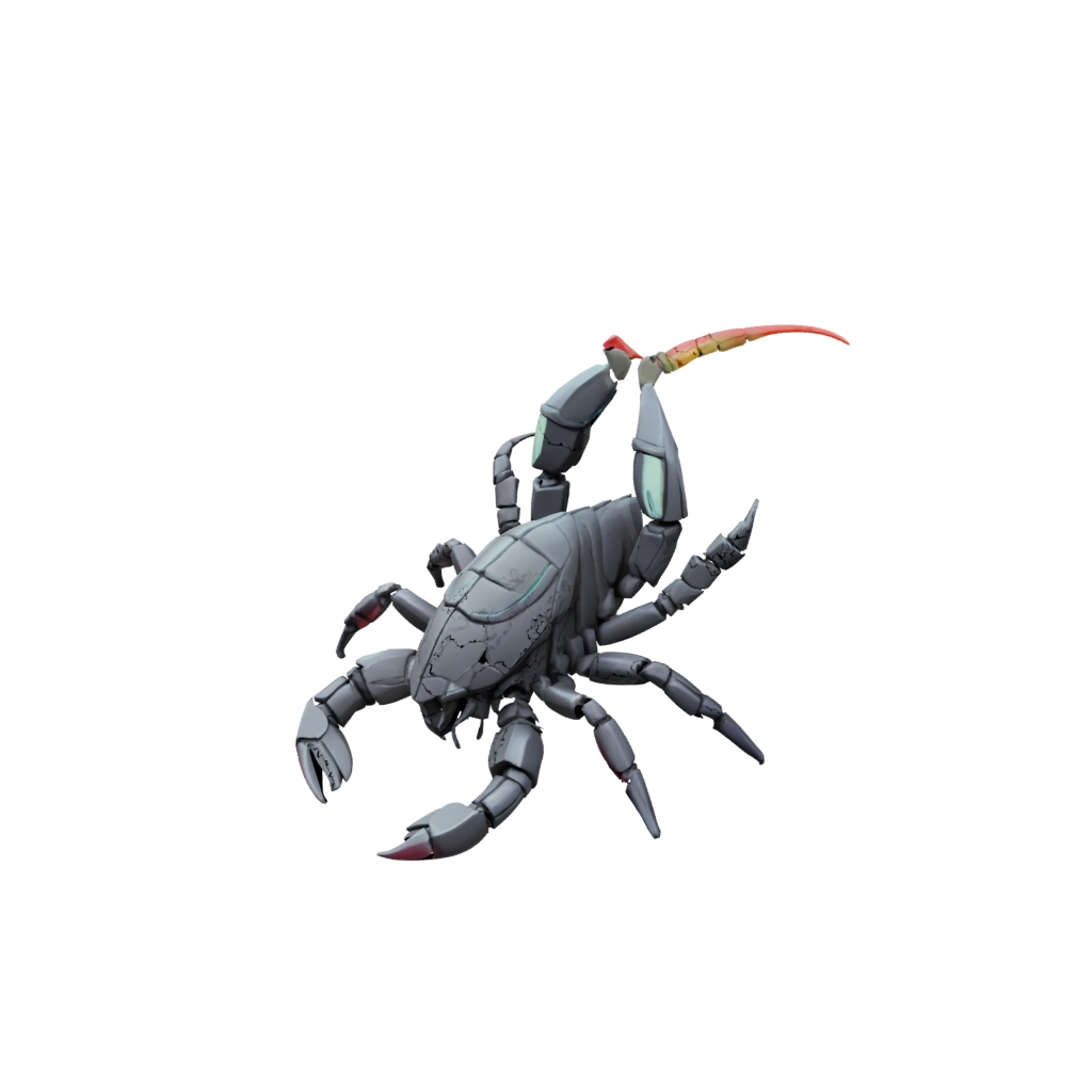 Neon Pocket Articulated Scorpion