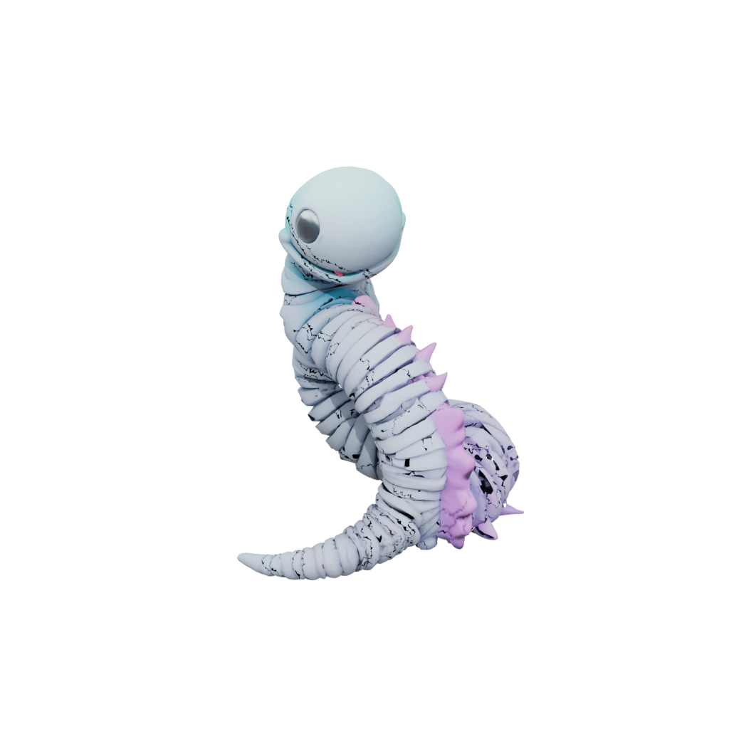Neon Pocket Articulated Worm