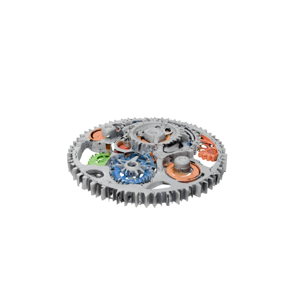Neon Pocket Gear-Train Fidget