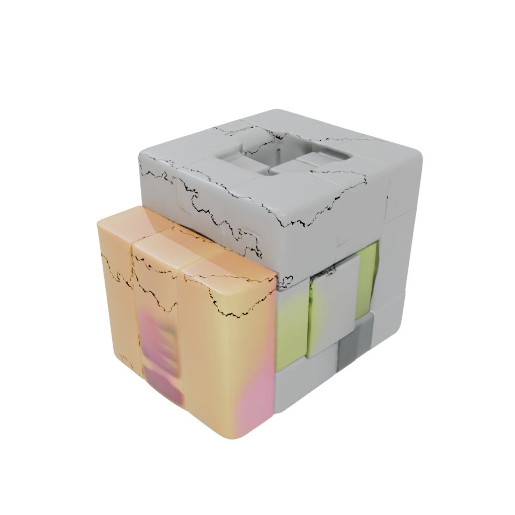Neon Pocket Magnet-Free Click Cube