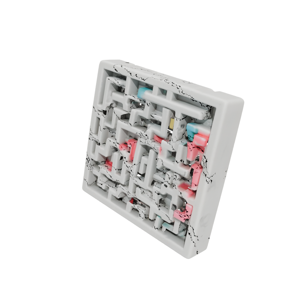 Neon Pocket Marble Maze Pocket Puzzle