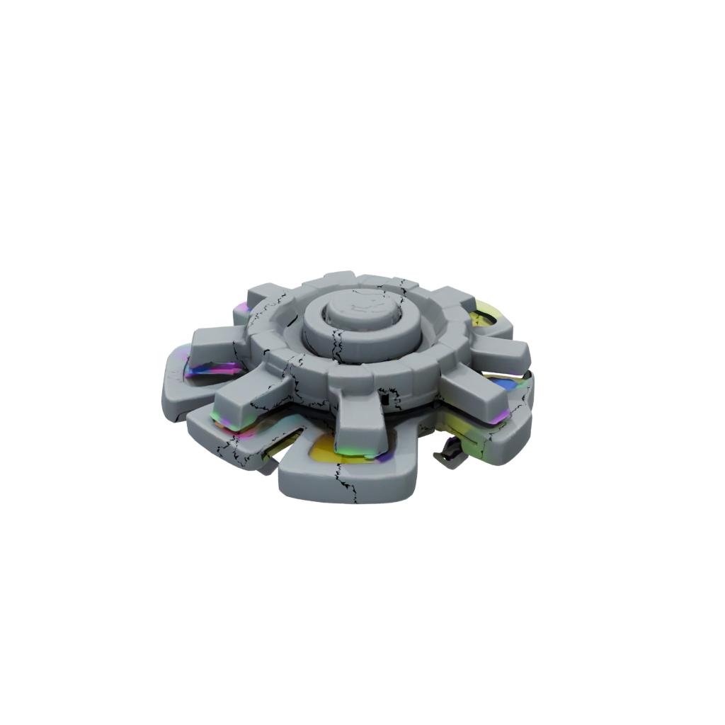 Neon Pocket Rolling Hex Spinner