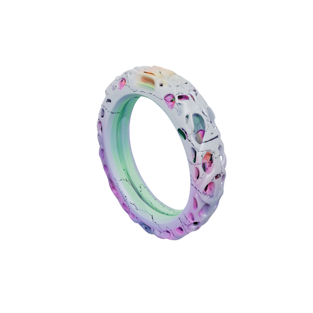 Neon Pocket Sensory Chain Ring