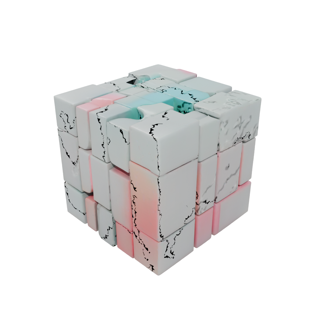 Neon Pocket Slide-Puzzle Cube