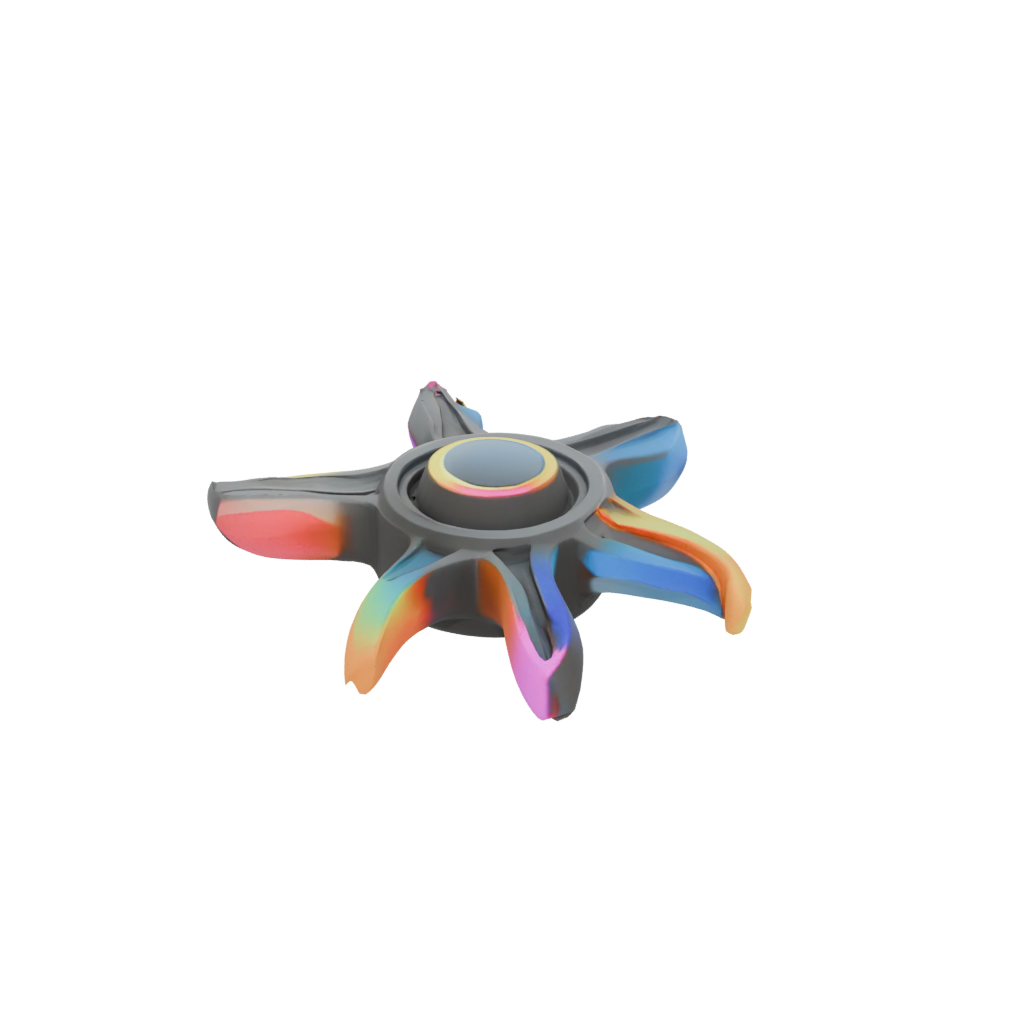 Neon Pocket Three-Prong Spinner