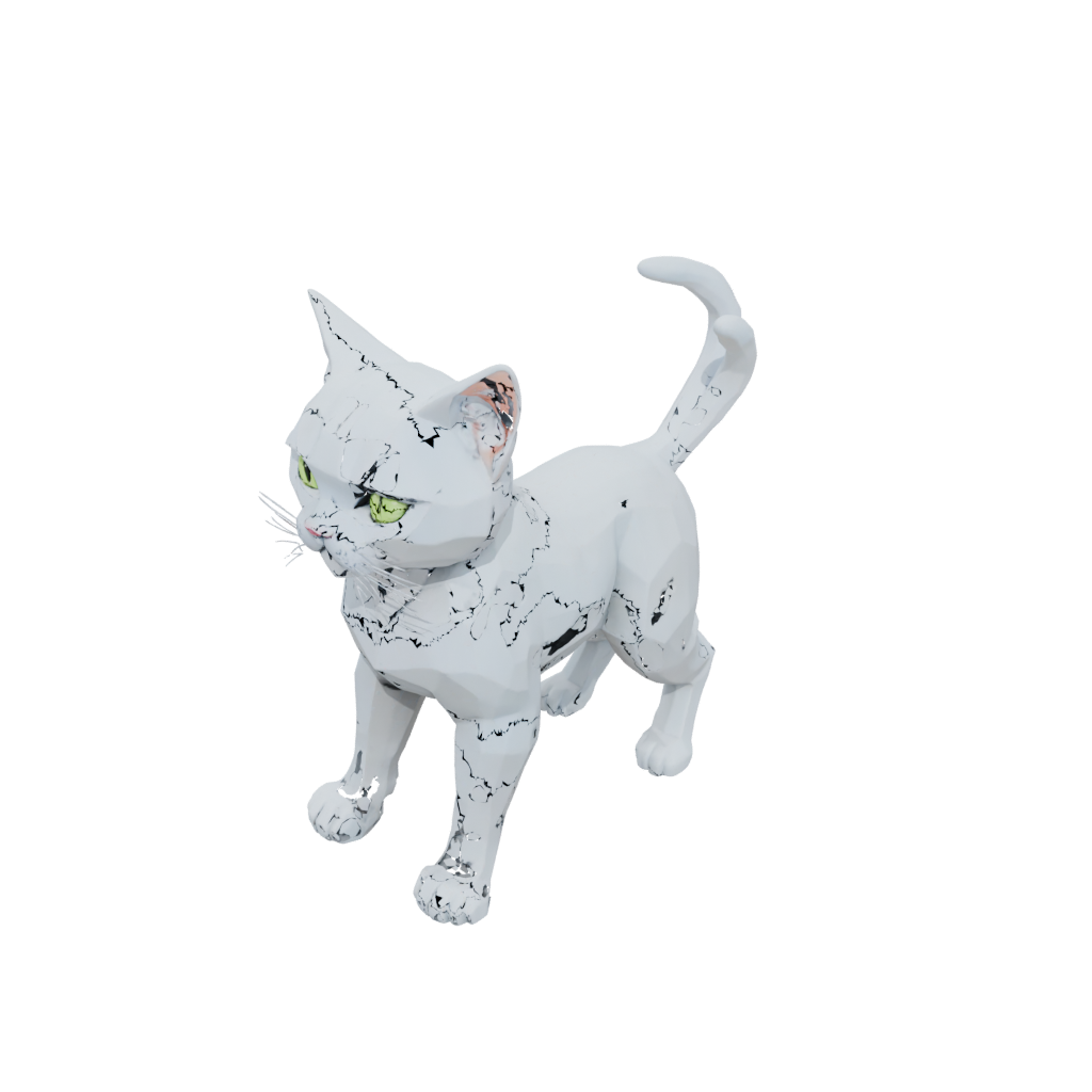 Neon Big Articulated Cat