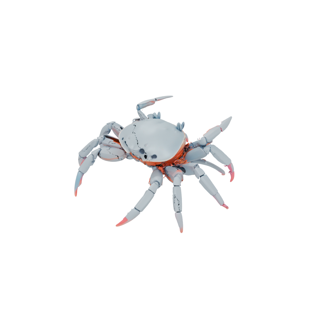 Neon Big Articulated Crab
